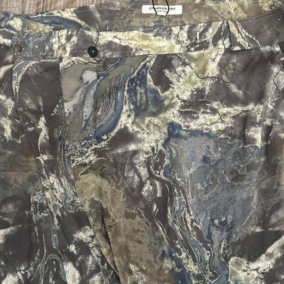 Emerson Fry Fold Pants 100% Viscose Marble Print Women's Size 28 x 30" - Picture 8 of 14